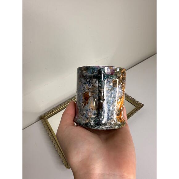 Beautiful One of a Kind Glazed Ceramic Coffee Mug signed - Picture 3 of 10